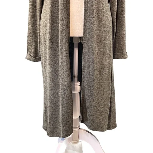 Soft Surroundings Soft Knit Duster Cardigan Green Size Medium - Picture 3 of 9